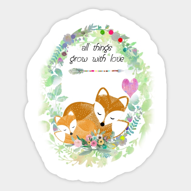 All things grow with love Sticker by GreenNest